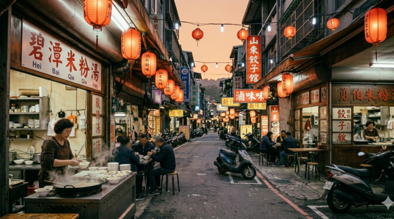 捷運新店總站附近的台灣傳統美食小吃米粉湯